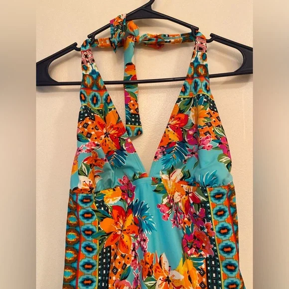 NWOT La Blanca Floral One Piece Swimsuit - Size 10 - Picture 4 of 12